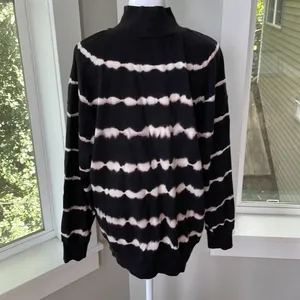 Wild Fable Oversized Black White Tie Dye Mockneck Sweatshirt Size Medium thumbnail 5