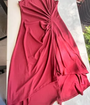 Elegant burgundy Women's Dress thumbnail 1