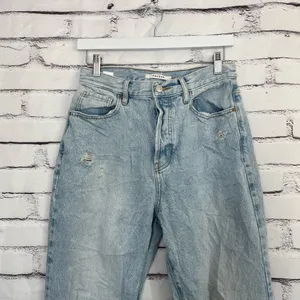 Vintage Y2K PacSun Dad Jeans High Rise Button Fly Light Wash Distressed Size 28 thumbnail 5