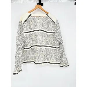 Chico's Lace Jacket Womens Size XL Boho Elegant‎ Fancy Romantic Feminine Artsy thumbnail 4