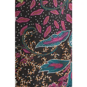 Vince Camuto Floral Paisley Long Sleeve Mini Dress Ruffle Neck Belted Colorful thumbnail 4