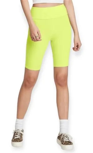 Wild Fable Lime Green High Rise High Waisted‎ Biker Shorts Size Small thumbnail 1
