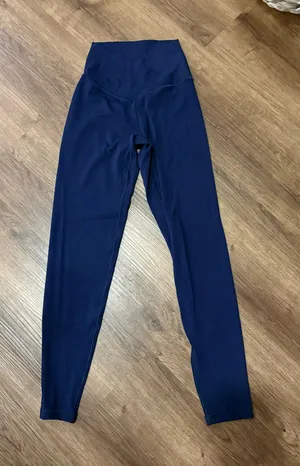 OFFLINE by Aerie Crossover High-Waisted Leggings, Navy thumbnail 1