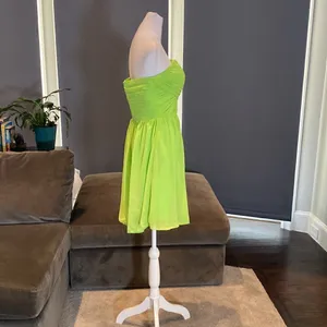 Women’s Lime Green Short Chiffon Prom Party Homecoming Dress Size 8 NWT thumbnail 5
