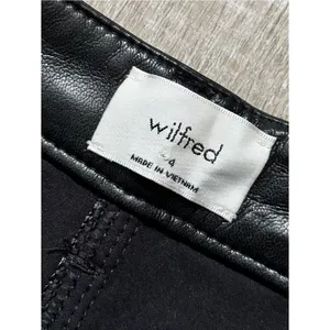 Aritzia Wilfred The Melina Pant Black Vegan Leather Pants Size 4 High Waisted thumbnail 11