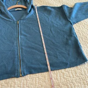 ✨ Garage Women’s Blue Zip‎ Up Sweater Hoodie Small thumbnail 11