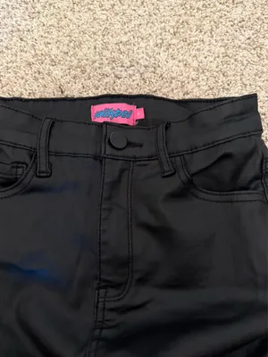 Edikted Black Leather Pants Flare thumbnail 4
