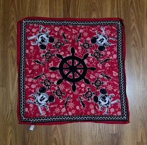 Walt Disney Cruise Line Pirate Night Square Bandana Scarf Mickey Mouse thumbnail 1
