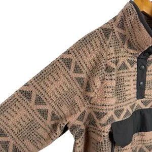 Carhartt T Snap Fleece Sweatshirt Desert Taupe Aztec Women’s XXXL OJ4991-W Pink thumbnail 7