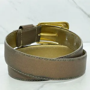 Vintage Ritz Bronze Faux Leather Belt Gold Hardware Small (S) ✨ thumbnail 9