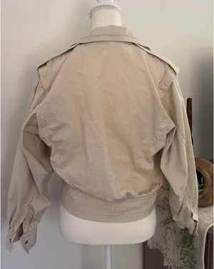Vintage Beige Jacket Tan Size XS thumbnail 3