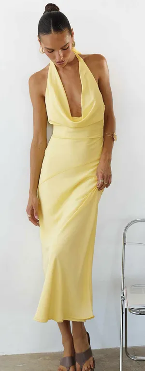 Princess Polly Ocean Boulevard Plunge Maxi Dress thumbnail 1