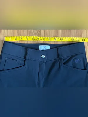 SmartPak Hadley Mid-Rise Knee Patch Breeches - Navy Blue, Size 28 R thumbnail 4