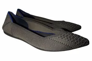 Rothy's The Point Grey Birdseye Knit Pointed Toe Ballet Flats thumbnail 1