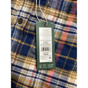 Alpine Design Womens AD Hike Midweight Flannel Navy Brown Rock Plaid ADW24300 S‎ thumbnail 4