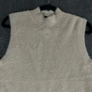 Bailey 44 Womens Eyelash Knit Mock Neck Sleeveless Sweater Vest Tan Beige Large thumbnail 7