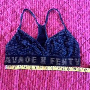 Savage x Fenty Women’s Forever Savage Bralette Bra Spellout Racerback Size Large thumbnail 2