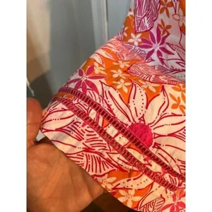 Lilly Pulitzer tropical floral dress smocked size 14 thumbnail 5