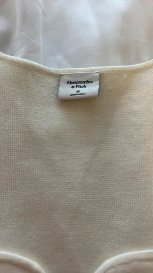 Abercrombie White Long Sleeve Top thumbnail 6