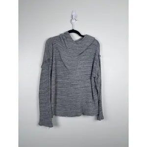 Free People Beach Women's Erica‎ Hoodie Gray Sz M thumbnail 4