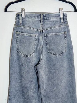 PacSun Light Wash 90s Boyfriend Jeans with High Slits Size 24 thumbnail 4