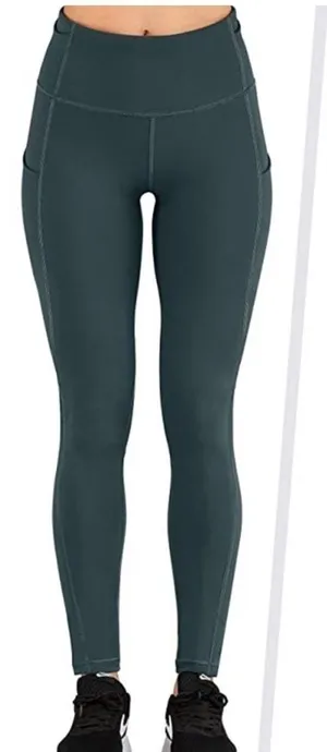 IUGA Yoga Green Butt Lift Leggings XSMALL High Waist Pockets thumbnail 1