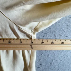 1353 | NWT Zara‎ Lyocell Blend Button Down Blouse Cream Womens XS thumbnail 4