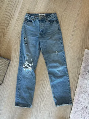 Abercrombie and Fitch the Dad High Rise Jeans thumbnail 3