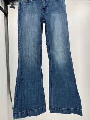 Rock & Roll Cowgirl boot cut Leg Indigo Jeans western rodeo 30x36 country casual thumbnail 10