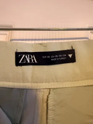 Zara mint green shorts thumbnail 4