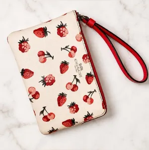 Extremely Rare Coach Fruit Print Wristlet thumbnail 1