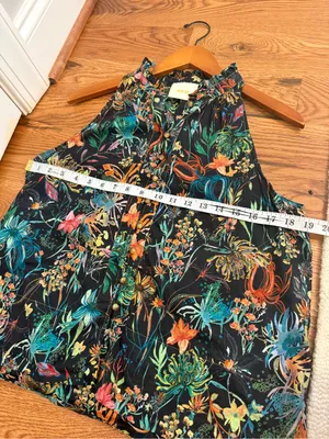 Maeve Prema Floral Tank Size Large Tropical Flowers Fun Print thumbnail 8