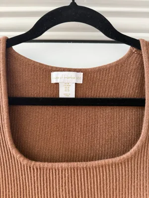House of Harlow 1960 Brown Crop top thumbnail 3