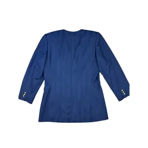 Vintage 80s Worthington Petite Navy Blue Blazer Double Breasted 6P Power Suit thumbnail 7