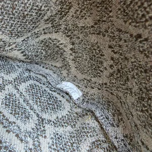Zara Woman Grey Snakeskin Animal Print Short Sleeve Shift Mini‎ Dress Large thumbnail 5