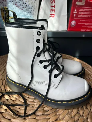 Dr. Martens White Boots thumbnail 2
