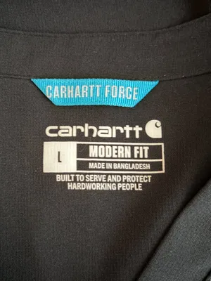 Carhartt Force Women L Black Cross Flex V Neck Scrub Top Modern Fit Nursing thumbnail 6