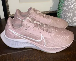 Nike Air Zoom Pegasus 38 Running Sneakers Size 7.5 Champagne White Barely Rose thumbnail 1