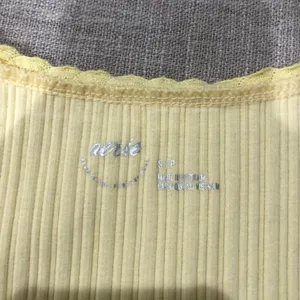 Yellow Stretchy Ribbed Tank Top Small thumbnail 7