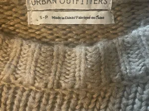 Urban Outfitters Women’s Striped Crewneck Sweater in Tan, Olive & White thumbnail 3
