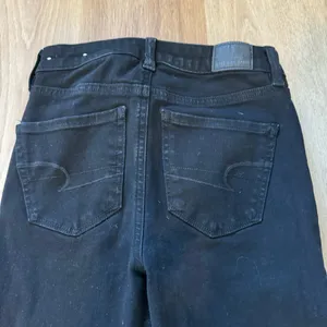 American Eagle Black Raw Hem Skinny Jeans thumbnail 2