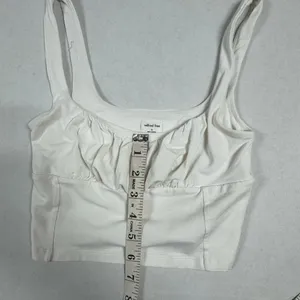 Aritzia Wilfred Free - Orbit Tank - White Crop Top -‎ Size XS. thumbnail 9