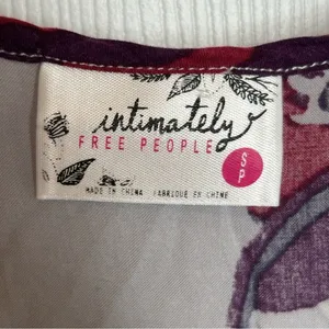 Free People Grey Floral Voile and Lace‎ Trapeze Slip Dress Size S thumbnail 8