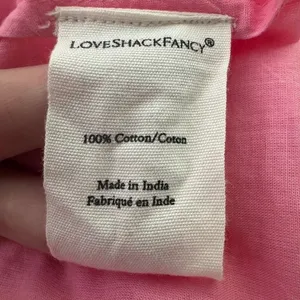 LoveShackFancy Sanaya Dress XL Vivid Pink‎ Long Sleeve Ruffle Tiered Lace Trim thumbnail 14
