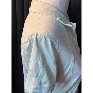 Lululemon Mint Green Short Sleeve‎ Mesh Polo Shirt Athletic Golf Top thumbnail 3