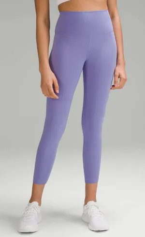 Lululemon Wunder Train Tight 25" Dark Lavender siz 4 New Without Tags thumbnail 1