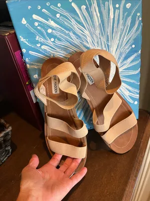 Steve Madden Comfy Tan Sandals thumbnail 6