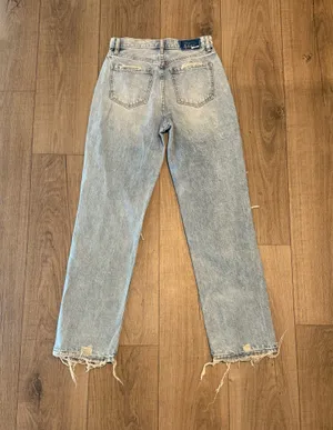 Lulus Daze Denim Jeans High Rise Distressed thumbnail 5