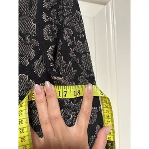 Ann Taylor Medium Black Tan Floral Cardigan Sweater thumbnail 7