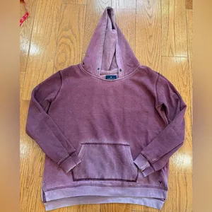 American Eagle Sweater Unisex Hoodie Faded Long Sleeve Pullover thumbnail 1